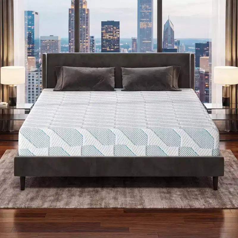 EHMKNP Matelas en mousse à mémoire de forme rafraîchissante 8 pouces – Tailles Twin/Twin XL/Full – Fermeté moyenne