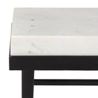 Table d'appoint Eldin en marbre - ACC3746 - Crème/Noir - Safavieh