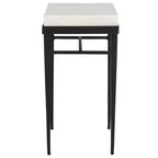 Table d'appoint Eldin en marbre - ACC3746 - Crème/Noir - Safavieh