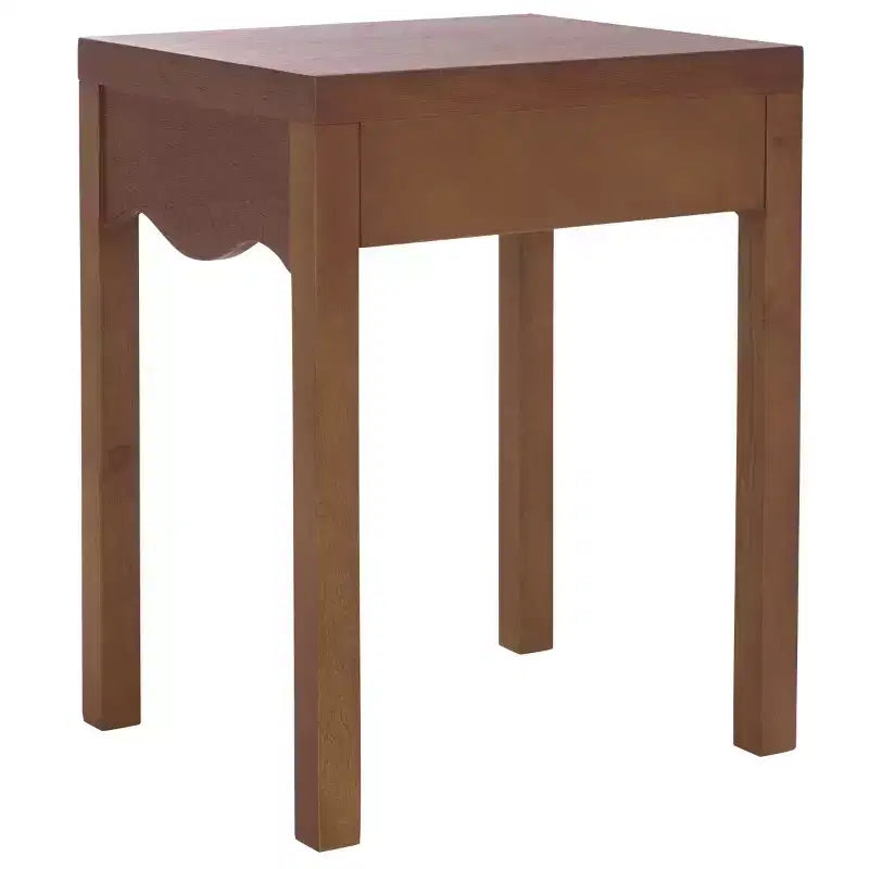 Table d'appoint à 1 tiroir Kannie - ACC6614 - Chêne foncé - Safavieh