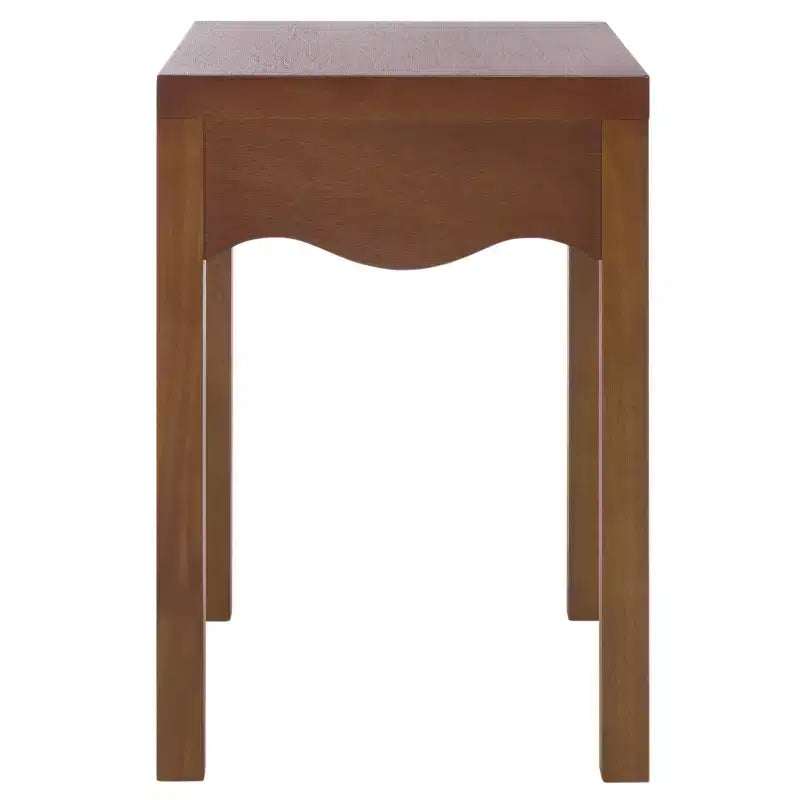 Table d'appoint à 1 tiroir Kannie - ACC6614 - Chêne foncé - Safavieh