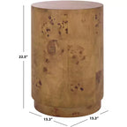Table d'appoint ronde Siya - ACC6611 - Marron - Safavieh