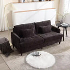 Canapé moderne TUYOHW de 175 cm en tissu bouclette, canapé 2 places avec coussins d'assise amovibles pour salon, appartement, chambre à coucher
