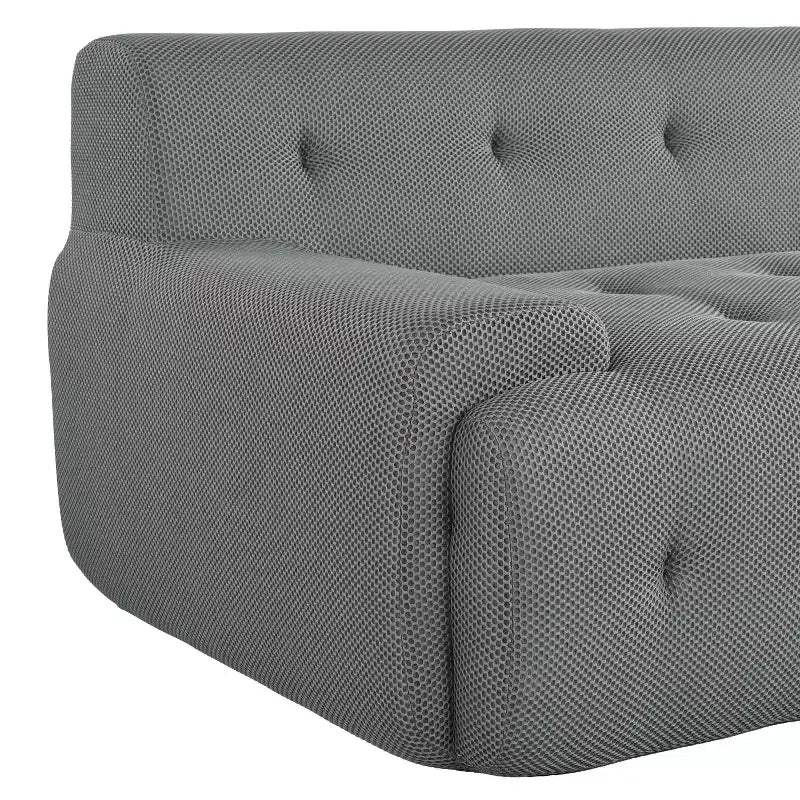 TUYOHW Canapé Tufté Moderne Minimaliste de 218 cm, Canapé 3 Places Compressé pour Salon, Chambre, Bureau, Appartement