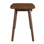 TUYOHW 53 Bureau d'ordinateur en bois, bureau d'ordinateur moderne avec 1 tiroir, 4 pieds en bois, bureau d'écriture pour chambre, bureau, bureau, noyer