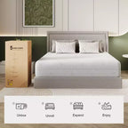 Matelas en mousse à mémoire de forme au gel pour des nuits fraîches et un soulagement de la pression, certifié CertiPUR-US
