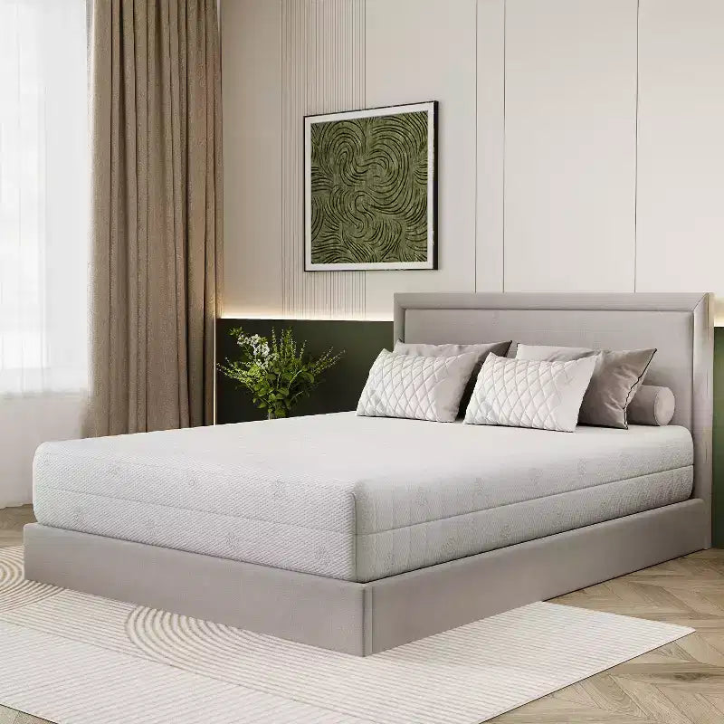 Matelas en mousse à mémoire de forme au gel pour des nuits fraîches et un soulagement de la pression, certifié CertiPUR-US