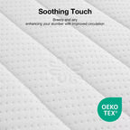 Matelas en mousse à mémoire de forme au gel pour des nuits fraîches et un soulagement de la pression, certifié CertiPUR-US