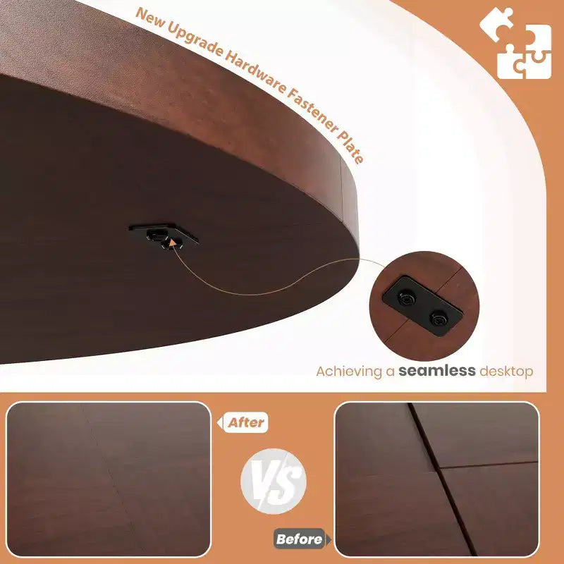 Table à manger ronde pour 4-6 personnes - Table de cuisine circulaire de 120 cm avec base sur pied solide, meubles de salle à manger pour petits espaces dans le salon