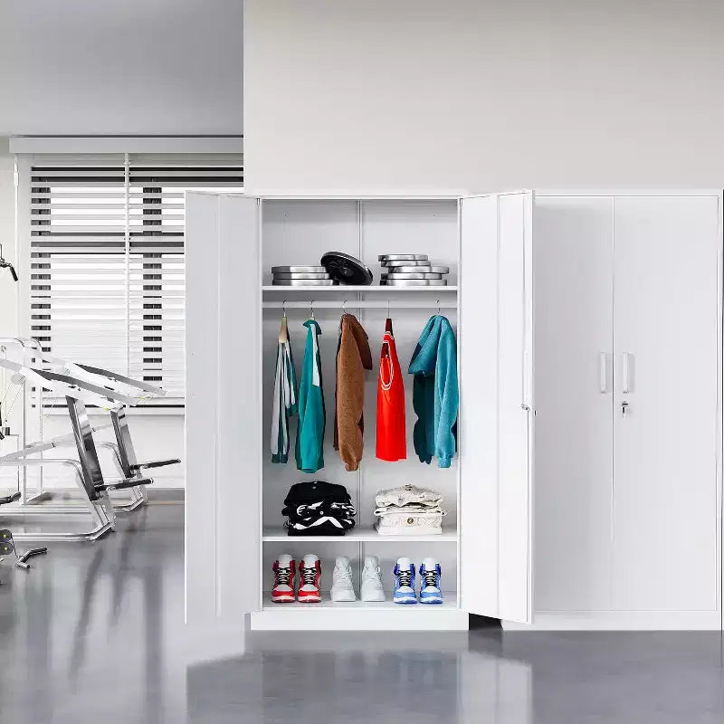 BALHAM TRADE-Armoire de rangement métallique de 72 pouces avec casier verrouillable et tringle, montage requis