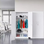 BALHAM TRADE-Armoire de rangement métallique de 72 pouces avec casier verrouillable et tringle, montage requis