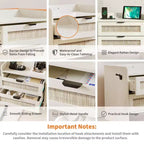 Tables de chevet en rotin (lot de 2), tables de chevet modernes avec 2 tiroirs de rangement, adaptées pour la chambre à coucher, le bureau ou le salon