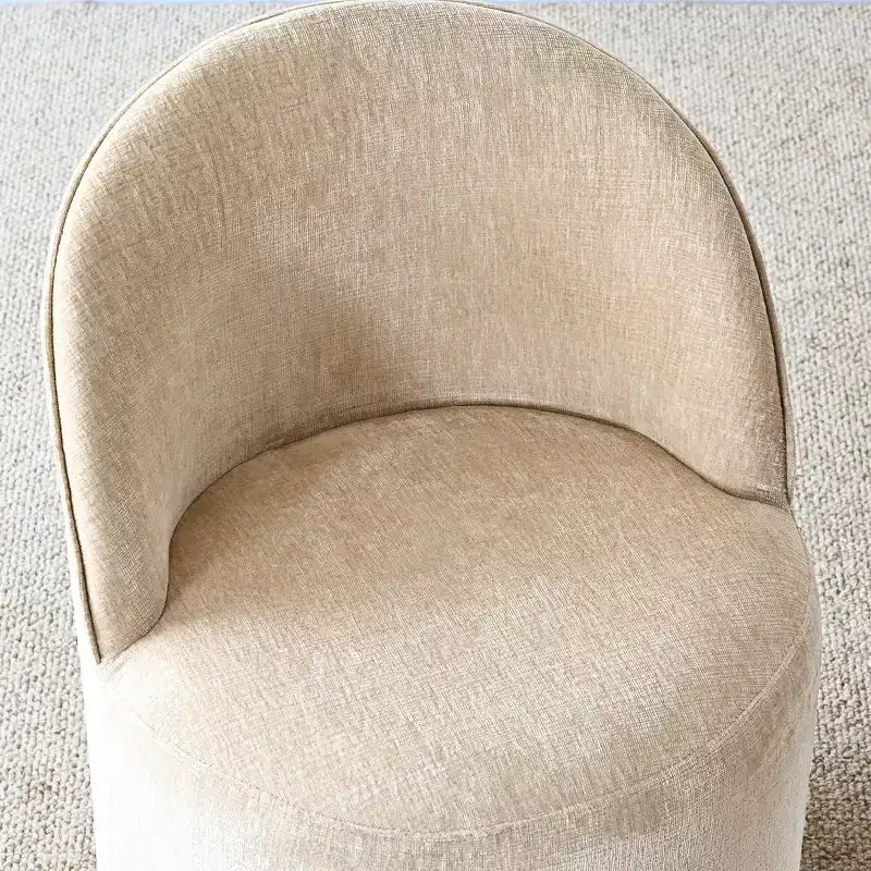 Ensemble table à manger pour 6, table ovale noire, chaises de salle à manger roulantes rembourrées avec roulettes, chenille texturée 360 g/m² - Panipeachy