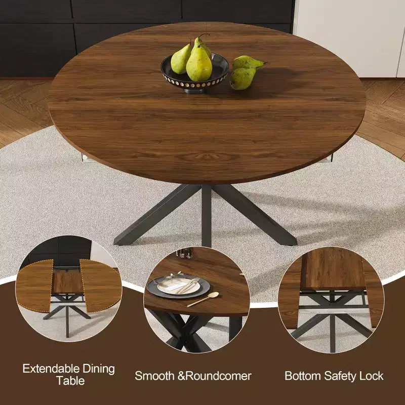Table d'appoint moderne avec tiroir - Table de chevet pour chambre et salon, MDF aspect bois rustique et plateau en verre trempé, table d'appoint de style industriel