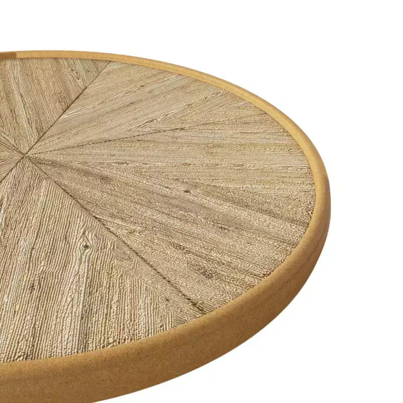 Table d'appoint ronde vintage sur pied, table d'appoint de style campagnard français avec plateau à grain de bois pour salon ou chambre à coucher-Panipeachy
