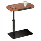 Table pour ordinateur portable pliante et réglable, table de lit avec base métallique, table d'appoint réglable en hauteur pour canapé, chevet ou petits espaces