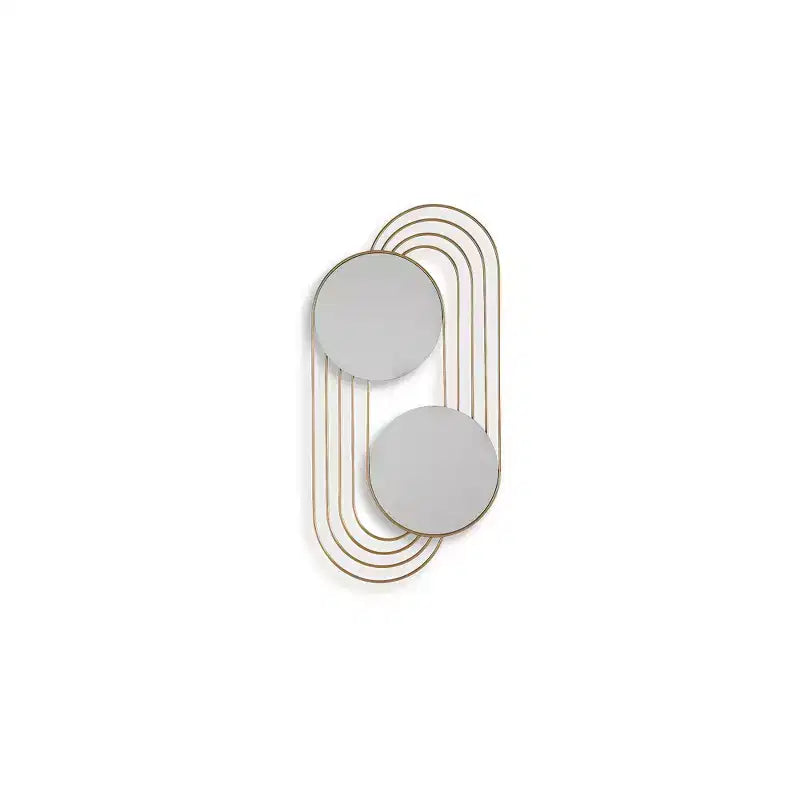 Miroir mural d'appoint contemporain Warrenley Signature Design by Ashley avec cadre doré