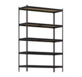 1 PC Iron Boltless Storage Shelf, 5-Tier, Black, 12204541850mm, 350KG Per Shelf Capacity
