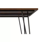 Table à manger rectangulaire industrielle Moreno 66 x 40 pouces