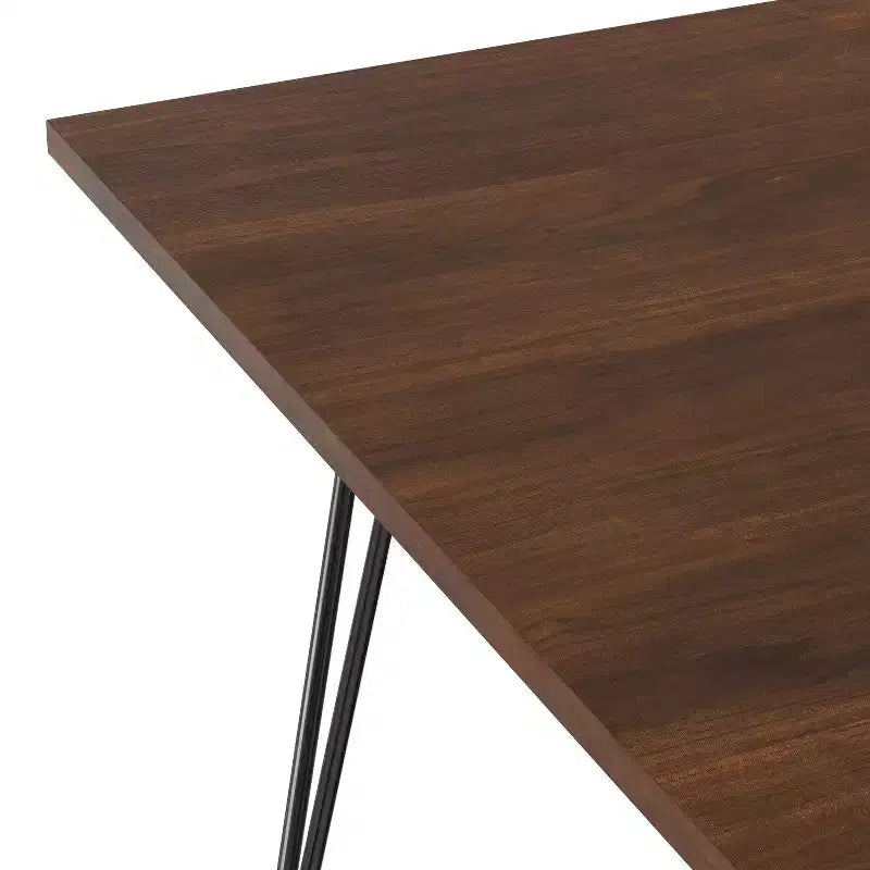 Table à manger rectangulaire industrielle Moreno 66 x 40 pouces
