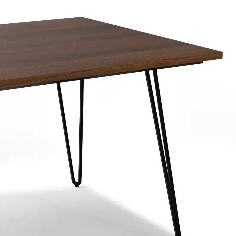 Table à manger rectangulaire industrielle Moreno 66 x 40 pouces