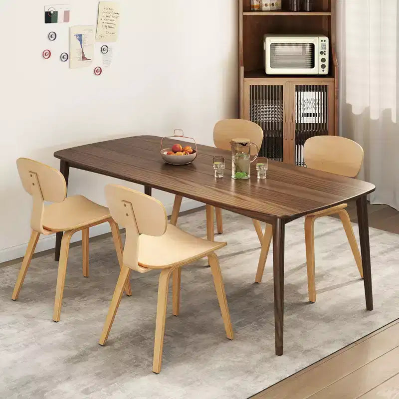 Costway Lot de 2 chaises de salle à manger modernes avec assise large et dossier incurvé et pieds réglables