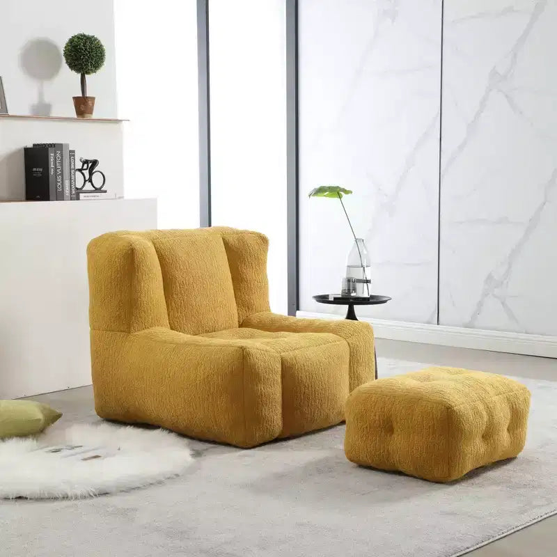 Pouf moelleux, pouf confortable pour adultes, canapé paresseux super doux avec mousse à mémoire de forme et pouf, pouf moderne pour l'intérieur
