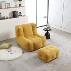 Pouf moelleux, pouf confortable pour adultes, canapé paresseux super doux avec mousse à mémoire de forme et pouf, pouf moderne pour l'intérieur