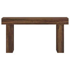 Meuble TV MAYEERTY avec 2 tiroirs en tissu et prise intégrée, console multimédia pour salon et chambre