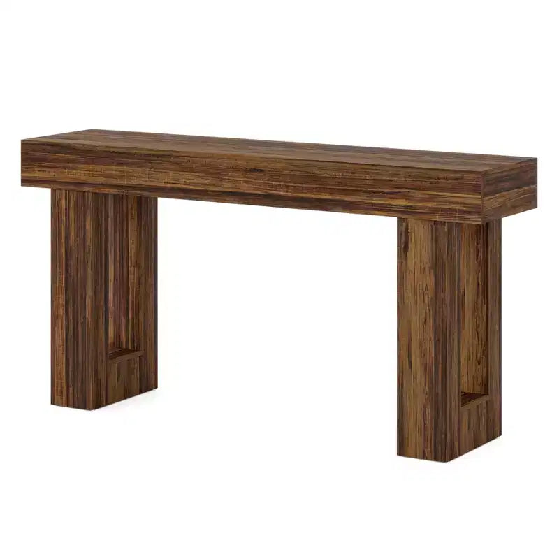 Meuble TV MAYEERTY avec 2 tiroirs en tissu et prise intégrée, console multimédia pour salon et chambre