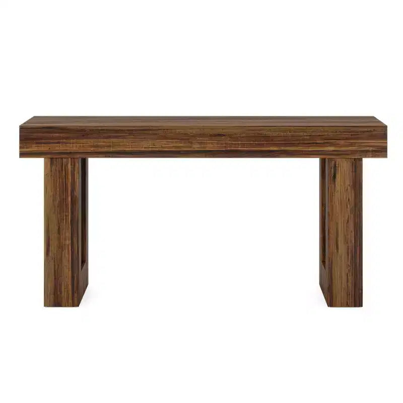 Meuble TV MAYEERTY avec 2 tiroirs en tissu et prise intégrée, console multimédia pour salon et chambre