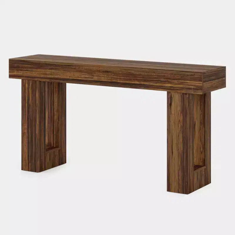 Meuble TV MAYEERTY avec 2 tiroirs en tissu et prise intégrée, console multimédia pour salon et chambre