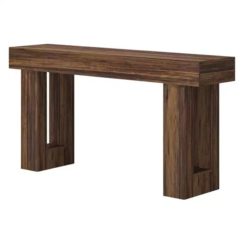 Meuble TV MAYEERTY avec 2 tiroirs en tissu et prise intégrée, console multimédia pour salon et chambre