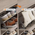 Meuble à chaussures avec 6 tiroirs à abattant, meuble à chaussures en bois avec étagère réglable, rangement à chaussures pour entrée, meuble à chaussures dissimulé pour couloir