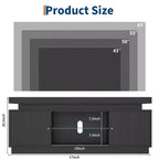 Meuble TV COZONY avec 2 portes, console TV polyvalente pour salon, table et support TV durables, meuble TV élégant pour intérieur moderne