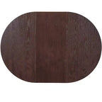 Ensemble table de salle à manger ronde extensible de style ferme pour 4, avec rallonge amovible et 4 chaises de salle à manger rembourrées