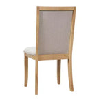 Ensemble table de salle à manger ronde extensible de style ferme pour 4, avec rallonge amovible et 4 chaises de salle à manger rembourrées