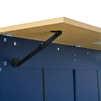 Table de cuisson de 53 po pour îlot de cuisine avec 2 places assises, ensemble de table de cuisson d'îlot de cuisine mobile avec rangement pour cuisine ou salle à manger - Panipeachy