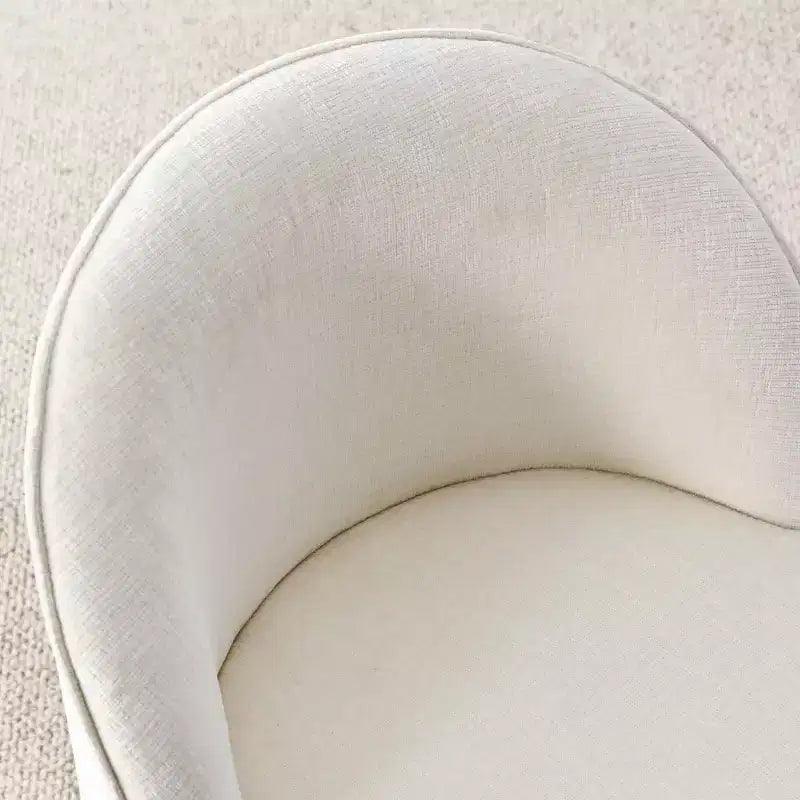 Ensemble table à manger ronde moderne pour 6, Table à manger piédestal noire, Chaises pivotantes roulantes en chenille avec roulettes - Panipeachy