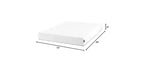 Matelas ZINUS en mousse à mémoire de forme au thé vert, 20 cm, une place, sans fibre de verre, fermeté moyenne, soulagement de la pression ciblé, mousses et tissus certifiés sans substances nocives