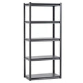 VEVOR Storage Shelves, 2000lbs, 5Tier Garage Storage Shelving, 18 Dx32 Wx72 H Adjustable Metal Shelves for Garage Shelves Utility Rack Shelf,Black