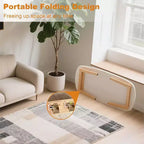 Table basse pliante en bois, table d'appoint pliable de 100 cm, table d'étude basse pour petits espaces, pour s'asseoir au sol dans le salon, la chambre, le bureau à domicile