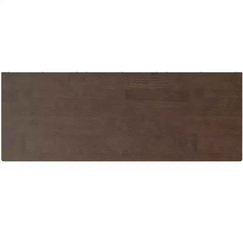 Meuble de rangement Pearson en BOIS MASSIF de style Mid-Century Moderne, 9 cubes, 52 pouces x 42 pouces, en noyer brun