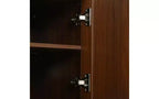 JVNOXK Meuble TV en bois de style rustique avec rangements à portes coulissantes, 167 cm, adapté aux télévisions de 75 pouces et moins ; idéal pour les salons, noyer