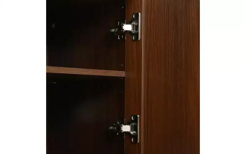 JVNOXK Meuble TV en bois de style rustique avec rangements à portes coulissantes, 167 cm, adapté aux télévisions de 75 pouces et moins ; idéal pour les salons, noyer