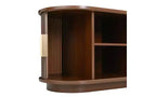 JVNOXK Meuble TV en bois de style rustique avec rangements à portes coulissantes, 167 cm, adapté aux télévisions de 75 pouces et moins ; idéal pour les salons, noyer