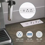 Meuble de rangement de cuisine 71, Meuble de cuisine autoportant avec 2 tiroirs et support micro-ondes, Meuble de bar à café en bois pour salon cuisine