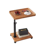 Table d'appoint en C, plateau TV pivotant à 360°, hauteur réglable (18-24 po), lot de 1. Parfait pour les petits espaces et les canapés.
