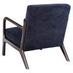Fauteuil d'appoint moderne avec cadre en bois massif, chaise d'appoint rembourrée élégante, fauteuil club pour salon, chambre ou bureau-Panipeachy