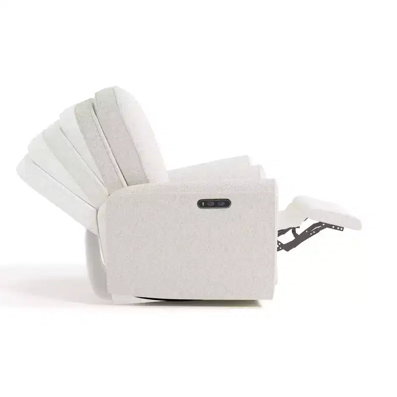 Fauteuil inclinable, pivotant et coulissant électrique de luxe Amalfi de Storkcraft avec double port de chargement USB